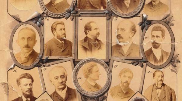  Tableau fotograficzne z portretami literatów polskich - autorów utworów dramatycznych.  