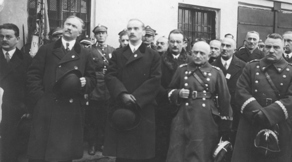  Uroczystość poświęcenia kamienia węgielnego pod budowę Domu Obrońców Lwowa w 1928 roku.  