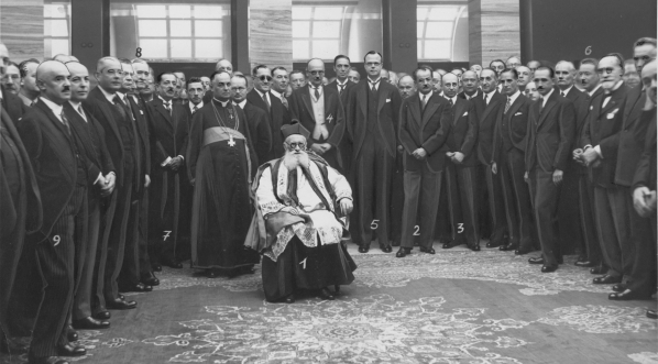  Poświęcenie gmachu Towarzystwa Ubezpieczeń "Prudential" w Warszawie w czerwcu 1934 r.  