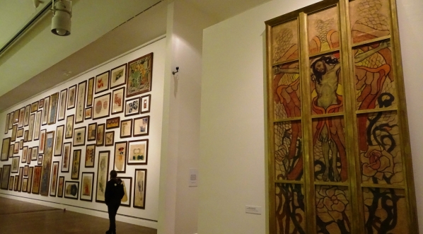  Jedna z sal ekspozycyjnych wystawy "Wyspiański" w Muzeum Narodowym w Krakowie.  