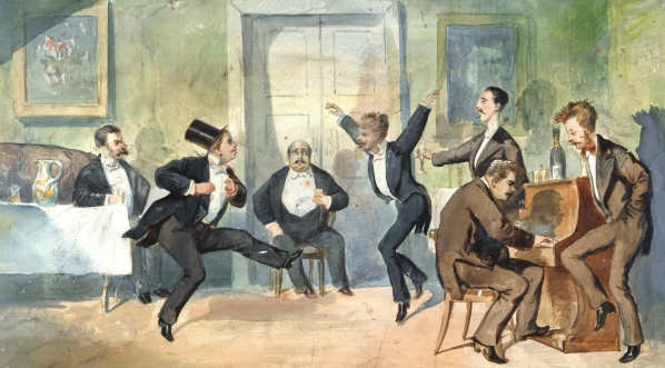  "Zabawa kawalerska przy akompaniamencie Franciszka Kostrzewskiego" Franciszka Kostrzewskiego.  