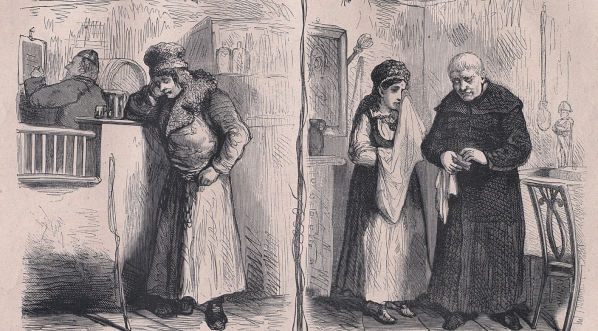  "Po małżeńskiej scenie. Podług awarelli." Franciszka Kostrzewskiego.  