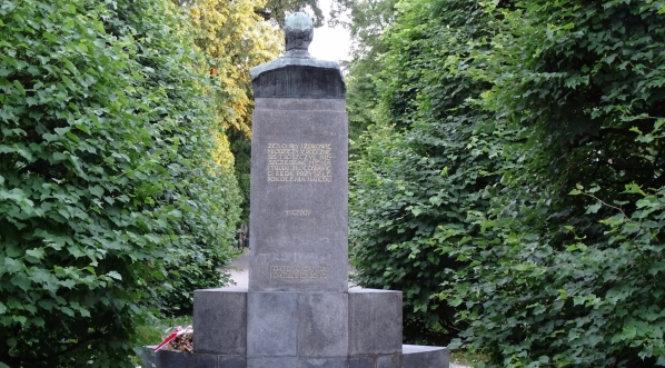  Pomnik Henryka Jordana w utworzonym przez niego parku w Krakowie (widok od tyłu).  