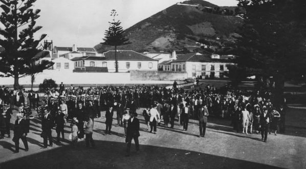  Uroczystości pogrzebowe mjr. Ludwika Idzikowskiego w Santa Cruz na wyspie Graciosa 15.07.1929 r.  