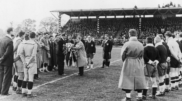  Mecz piłki nożnej Polska - Rumunia we Lwowie 14.10.1934 r.  