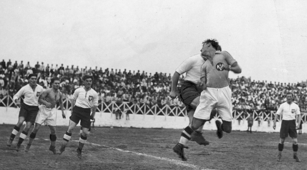  Mecz piłki nożnej Jugosławia - Polska na Stadionie Jugoslavija w Belgradzie 26.08.1934 r.  
