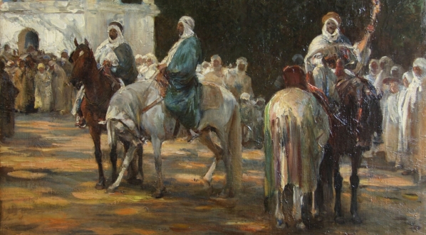  "Przed meczetem" Alfreda Wierusza-Kowalskiego.  