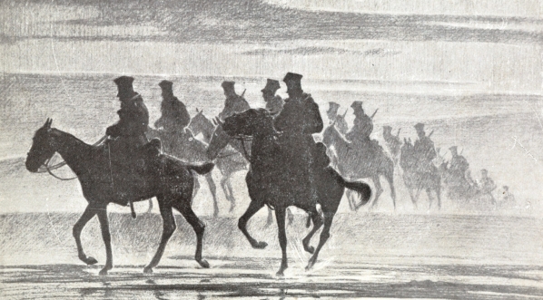  "Ułani Wąsowicza w nocnym marszu".  