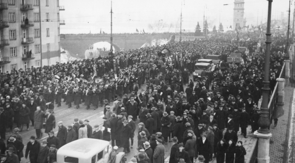  Pogrzeb senatora Bolesława Limanowskiego w Warszawie 25.02.1935 r.  