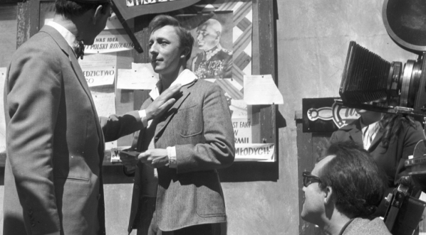  Realizacja filmu Andrzej Munka "Zezowate szczęście" w 1959 r.  