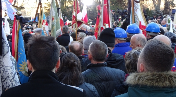  Uroczystości pogrzebowe Jana Olszewskiego na Cmentarzu Wojskowym na Powązkach w Warszawie 16.02.2019 r.  