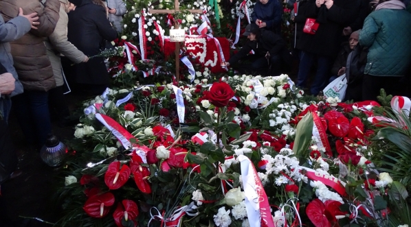  Uroczystości pogrzebowe Jana Olszewskiego na Cmentarzu Wojskowym na Powązkach w Warszawie 16.02.2019 r.  