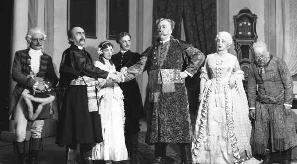  Przedstawienie "Zemsta" w Teatrze im. Juliusza Słowackiego w Krakowie w 1933 r.  