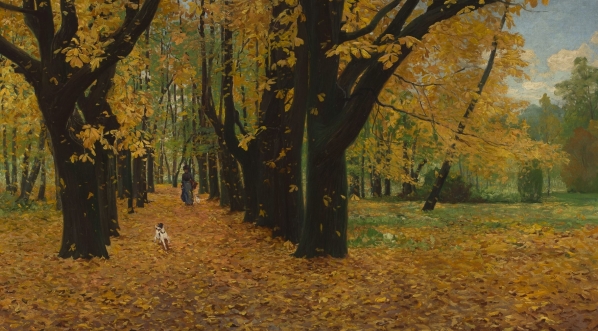  "Park jesienią" Michała Wywiórskiego.  