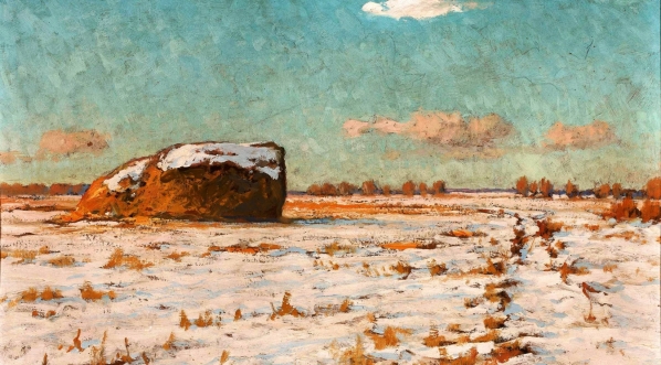  "Wiejski krajobraz zimowy" Michała Wywiórskiego.  