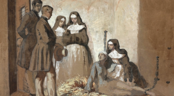  "Scena w więzieniu" Teofila Kwiatkowskiego.  