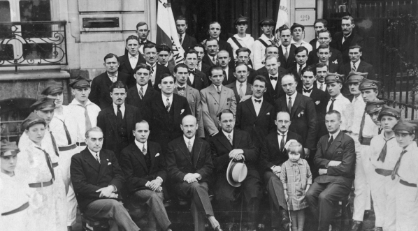  Obchody rocznicy niepodległości w Brukseli zorganizowane przez Związek Byłych Wojskowych Polskich w Belgii,  11.11.1928 r.  