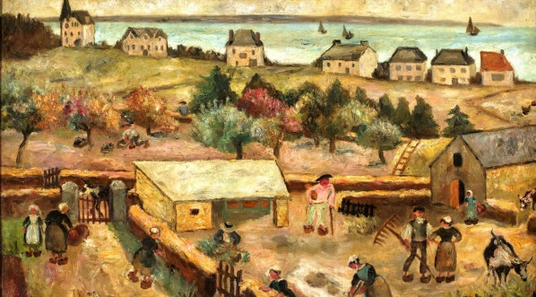  "Zagroda w Keranquerant" Tadeusza Makowskiego.  