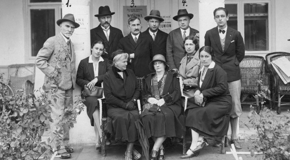  Artyści podczas pobytu w Truskawcu w 1930 r.  