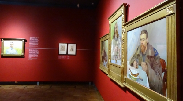  Fragment wystawy "Na jednej strunie: Malczewski i Słowacki" w Muzeum Narodowym w Warszawie.  