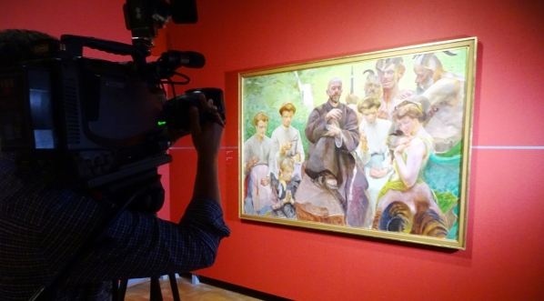  Jeden z obrazów na wystawie "Na jednej strunie: Malczewski i Słowacki" w Muzeum Narodowym w Warszawie.  