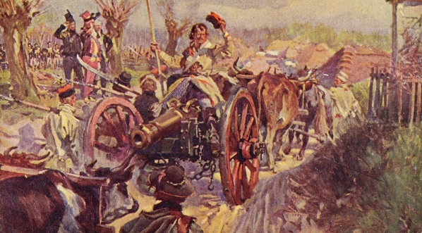  "Bartosz Głowacki na zdobytej armacie" Wojciecha Kossaka.  