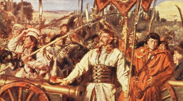  "Bartosz Głowacki przy zdobytej armacie".  