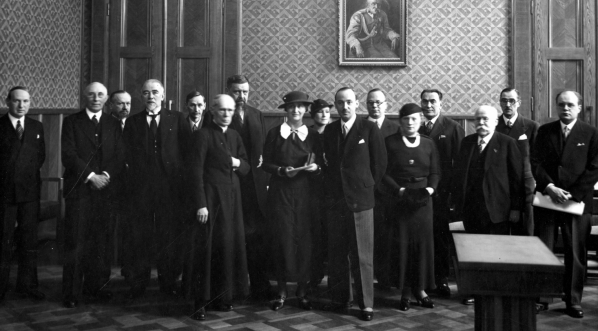  Wręczenie Kazimierze Iłłakowiczównie państwowej nagrody literackiej w styczniu 1935 r.  