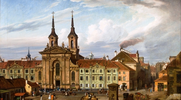  "Plac Krasińskich z kościołem Pijarów w Warszawie" Marcina Zaleskiego.  