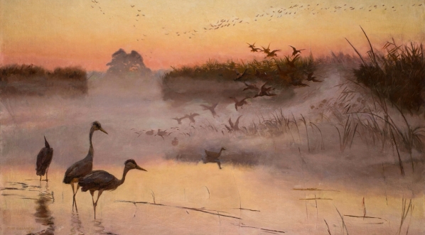  "Świt. Królestwo ptaków" Józefa Chełmońskiego.  