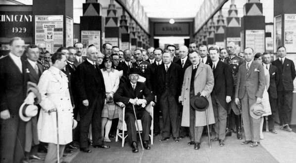  Wizyta prezydenta RP Ignacego Mościckiego na Powszechnej Wystawie Krajowej w Poznaniu w maju 1929 r.  