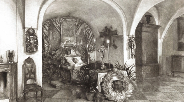  "Konstanty hrabia Potocki na łożu śmierci" Ignacego Łopieńskiego.  