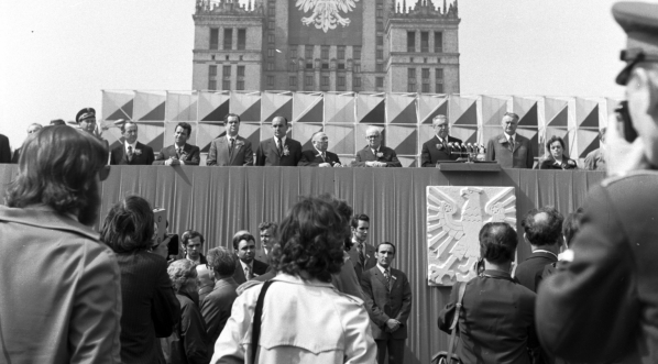  Pochód 1 Maja w Warszawie w 1973 r.  