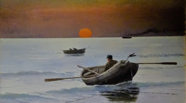  "Zachód słońca nad morzem" Stanisława Witkiewicza.  