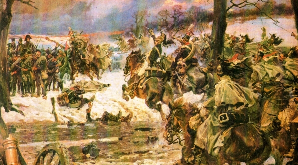  "Bitwa pod Montmirall 1814" Wojciecha Kossaka.  