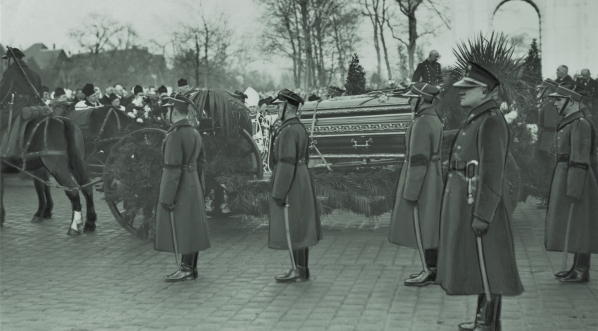  Pogrzeb generała brygady Oswalda Franka w grudniu 1934 r.  