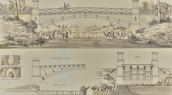  Most obok ogrodu w Skierniewicach.  