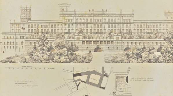 Projekt przebudowy zamku królewskiego w Warszawie.  