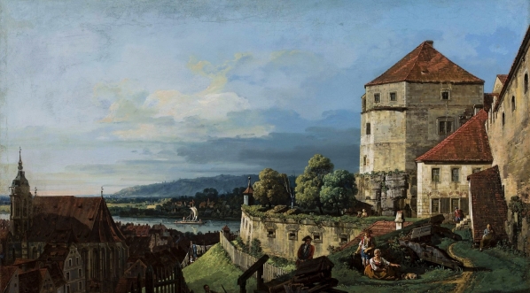  "Widok Pirny w Saksonii" Bernardo Bellotto.  