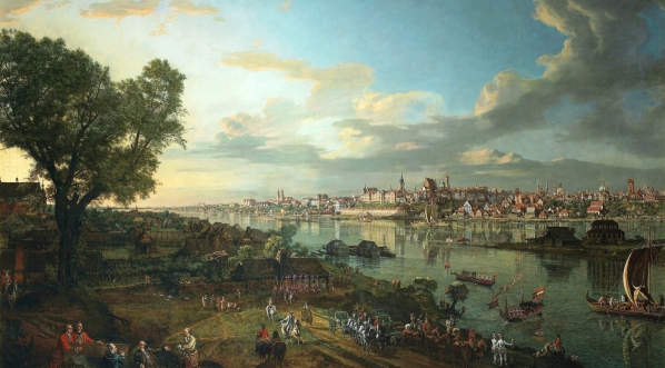  "Widok Warszawy od strony Pragi" Bernardo Bellotto.  