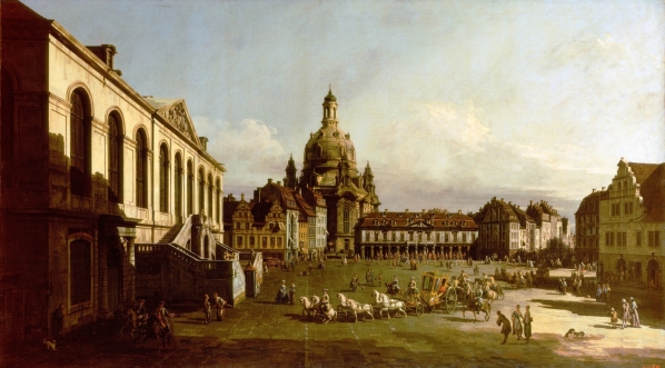  "Nowy Rynek w Dreźnie" Bernardo Bellotto.  