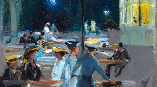  "Kawiarnia paryska w nocy" Ludwika de Laveaux.  