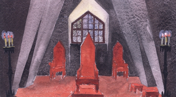  Projekt scenografii Wincentego Drabika do sztuki "Don Juan" Jose Zorilla y Moral.  