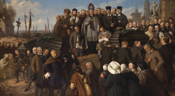  "Pogrzeb pięciu ofiar" Aleksandra Lessera.  