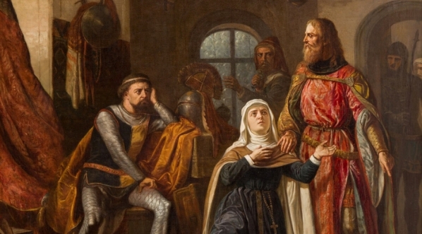  "Św. Jadwiga godzi Konrada Mazowieckiego z Henrykiem Brodatym Śląskim" Feliksa Sypniewskiego.  