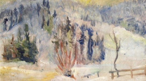  "Zima w lesie" Wilhelma Mitarskiego.  