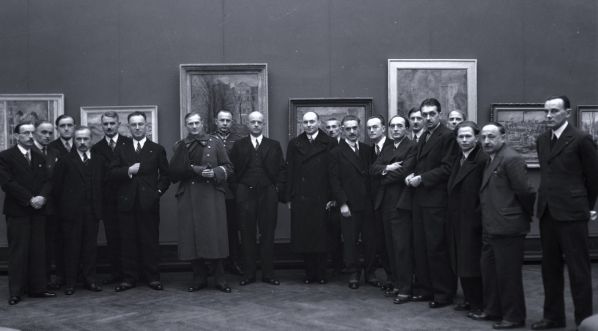  Otwarcie Wystawy Cechu Artystów Plastyków "Jednoróg" w Pałacu Sztuki Towarzystwa Przyjaciół Sztuk Pięknych w Krakowie 4.03.1934 r.  