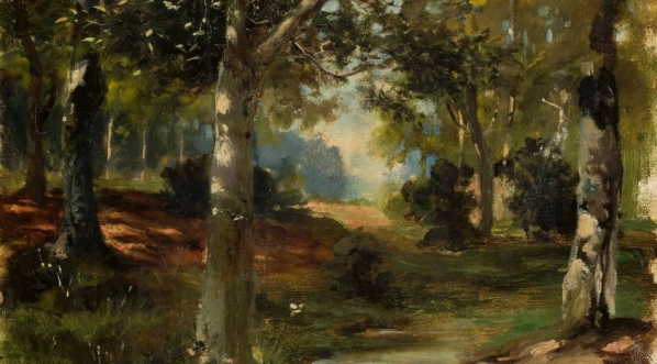  "Krajobraz" Franciszka Władysława Sandeckiego.  