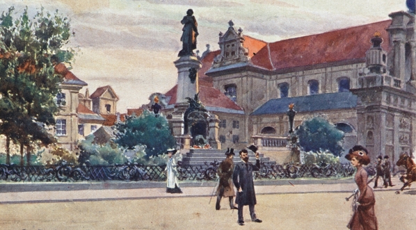  "Warszawa - pomnik Mickiewicza".  