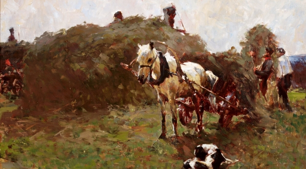  "Zbiór siana" Stanisława Bohusza-Siestrzeńcewicza.  